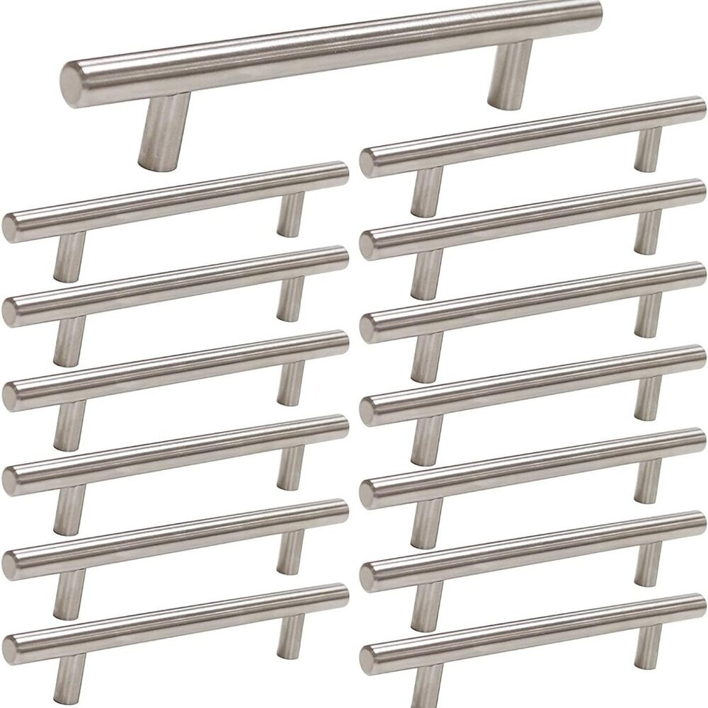 15 Pack Brushed Nickel Cabinet Pulls 3 Inch Handles Stainless Steel Cabinet Hard